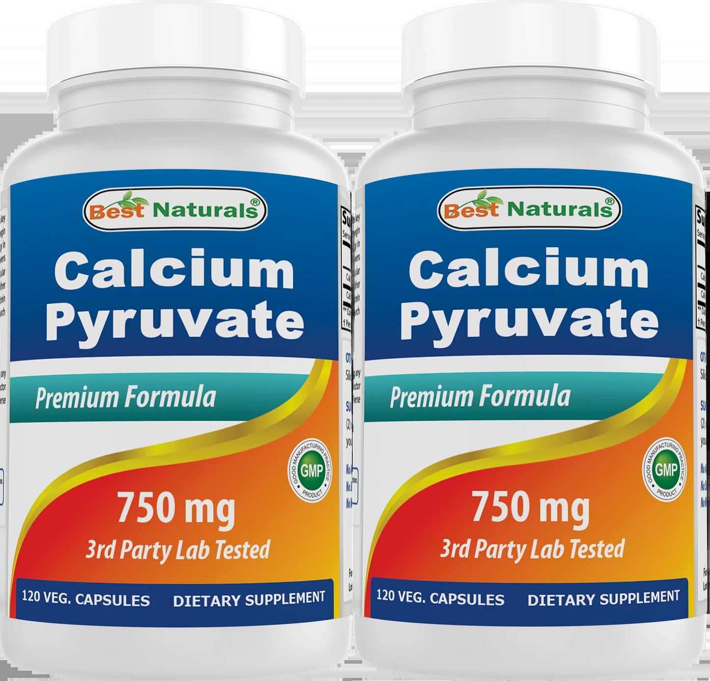 3 Pack Calcium Pyruvate 750 Mg 120 Capsules