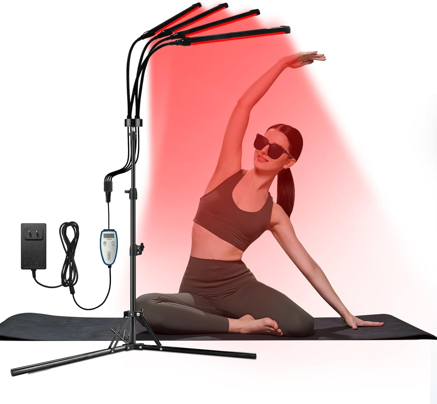 Red Light Therapy for Body, 180Leds Infrared Light Therapy Device with Stand(15"-60"), 660Nm &850Nm Deep Red Light Therapy for Face, Neck, Back
