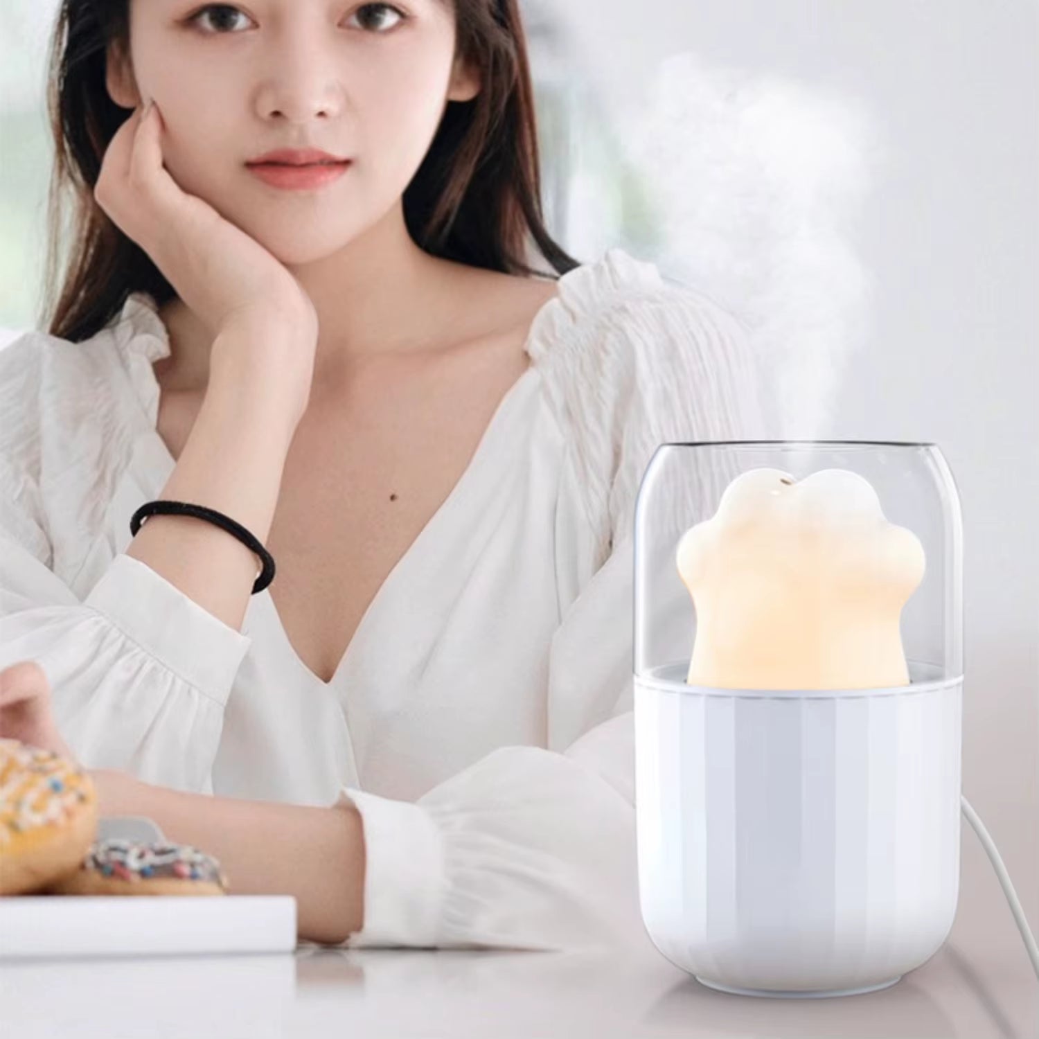 Mini Cat Claw Humidifier | Emotional Light | Improve Breathing and Sleep | Health Air Purifier