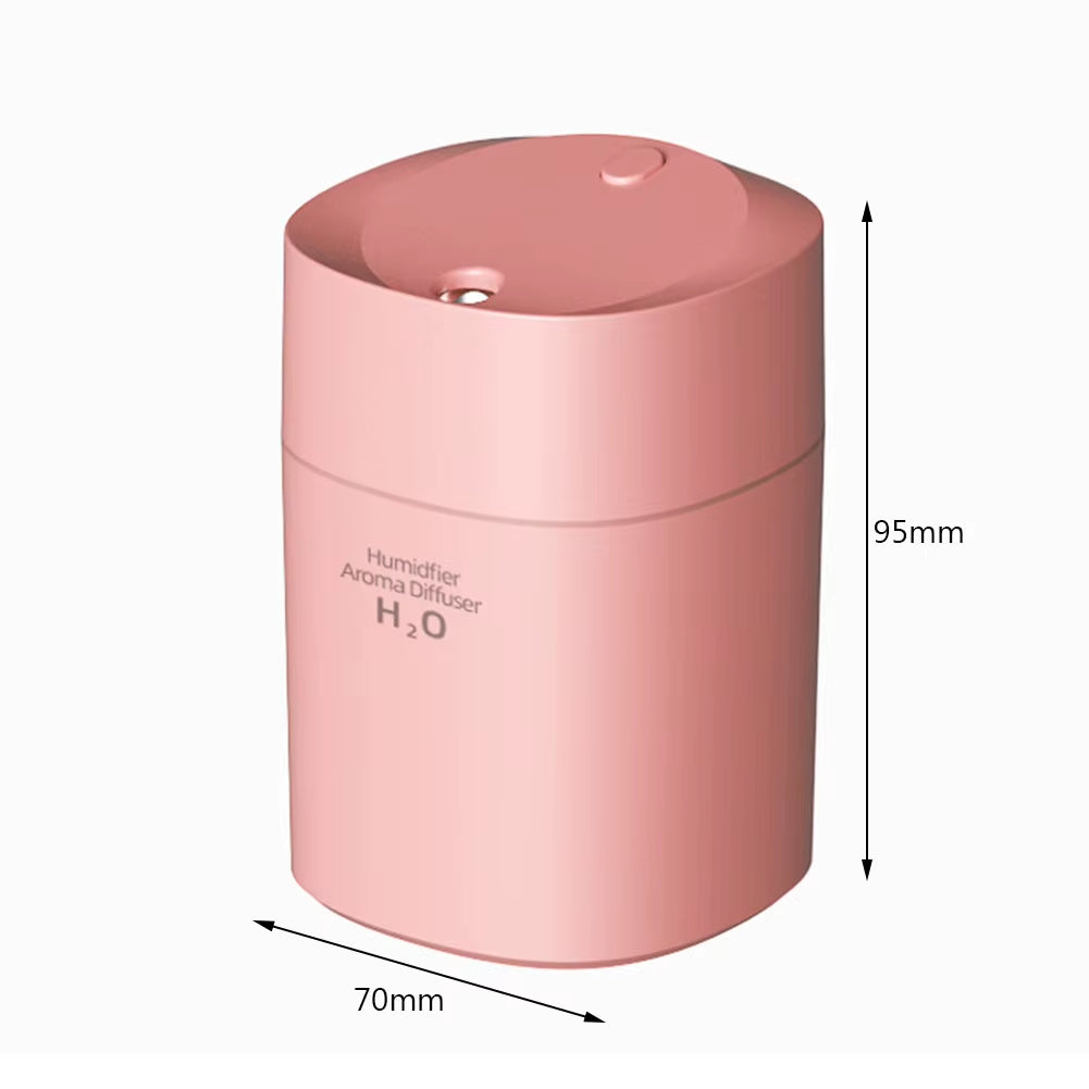 Portable Air Humidifier Essential Oil Aromatic Diffuser Silent Desktop Humidifier USB Charging for Office Bedroom