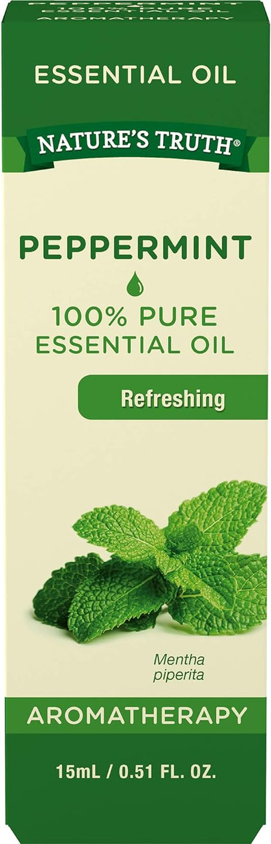 Aromatherapy 100% Pure Essential Oil, Peppermint, 0.51 Fluid Ounce